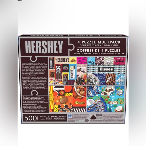 Hershey Puzzle Multipack Large 4 Puzzles 500 Piece - Picture 5 of 6